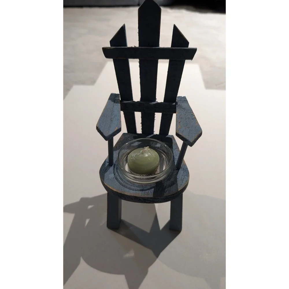 Vintage Adirondack Candle Holder